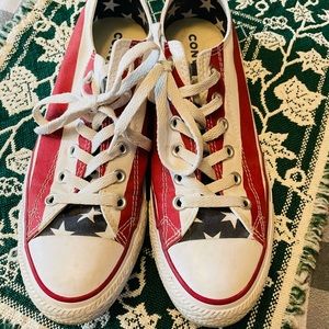 Converse Red, White and Blue Sneakers-7.5 M/9.5W